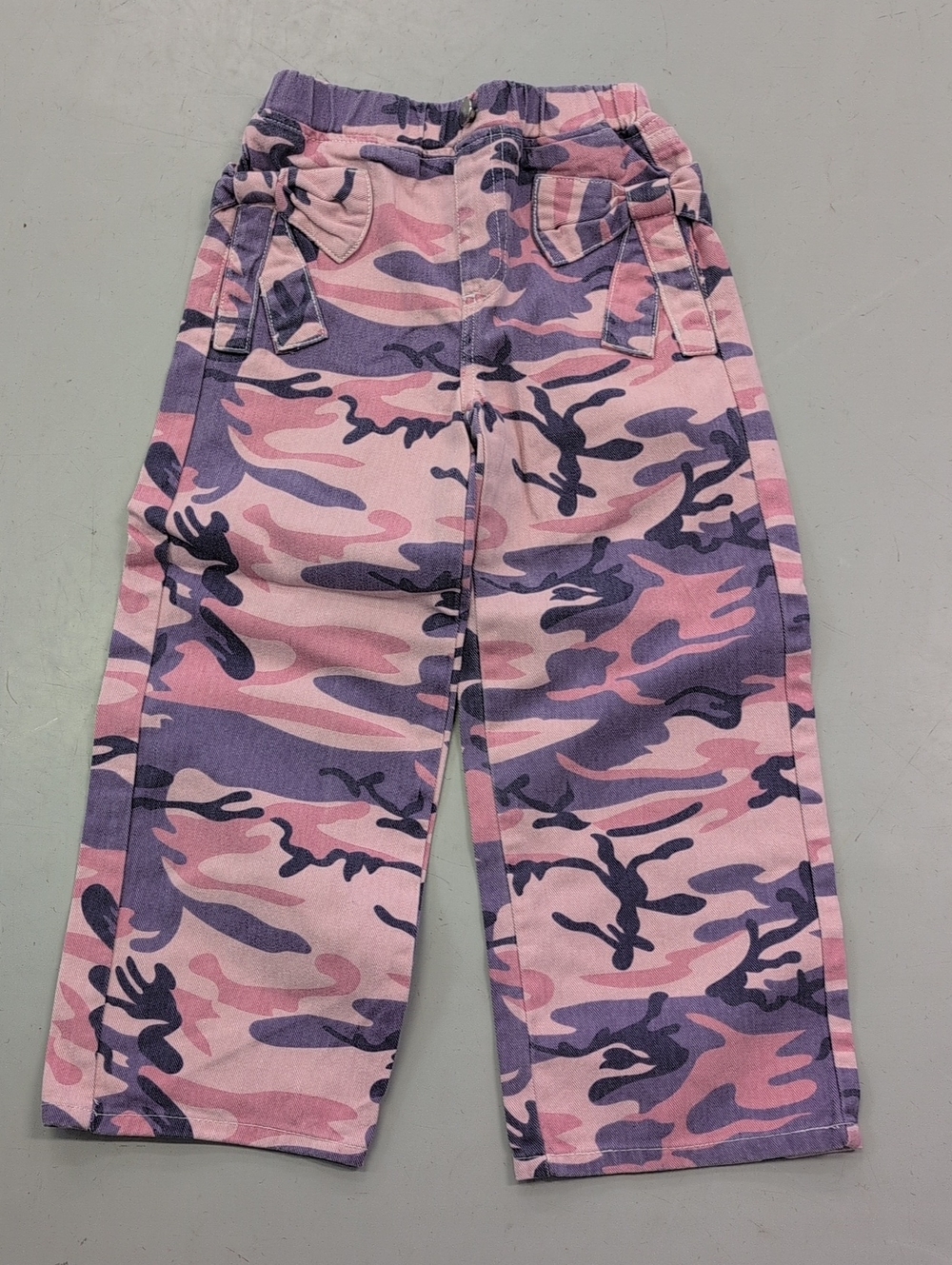 Girls' Pink & Purple Camo Kids Pants Size 5